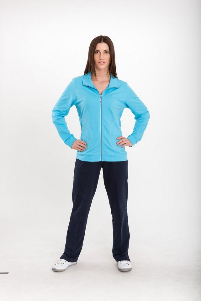 Authentic Klein Sweatjacke Damen Sport- und Freizeitjacke aus 100% Baumwolle von Authentic Klein