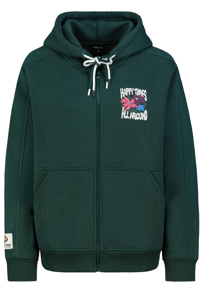 Authentic Style - DOB Sweatshirt Jacke dark teal green - Gr. - XS von Authentic Style