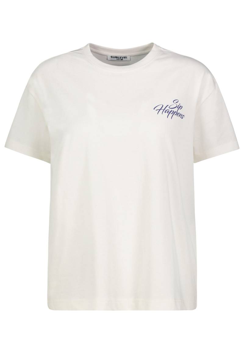 Authentic Style - DOB T-Shirt Print ivory white - Gr. - XS von Authentic Style
