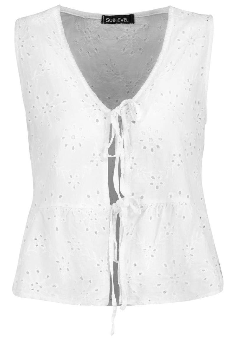 Authentic Style - RE9CIEJsdXNlbiBUb3A= white von Authentic Style