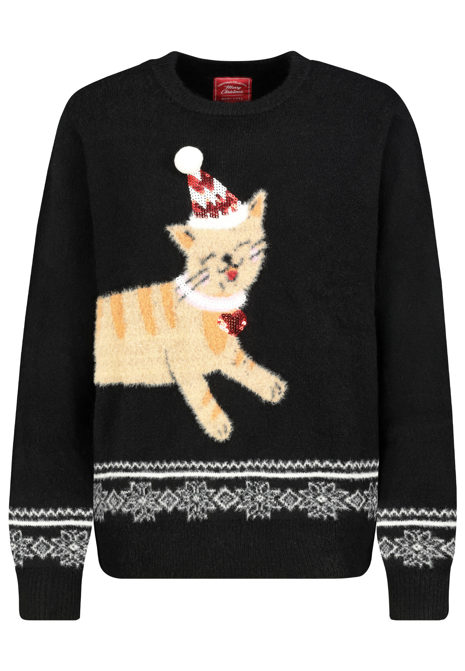 Authentic Style - RE9CIFN0cmlja3B1bGxvdmVy black - Gr. - L von Authentic Style