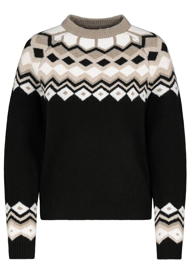 Authentic Style - RE9CIFN0cmlja3B1bGxvdmVy black-slate grey-light sand-offwhite - Gr. - L von Authentic Style