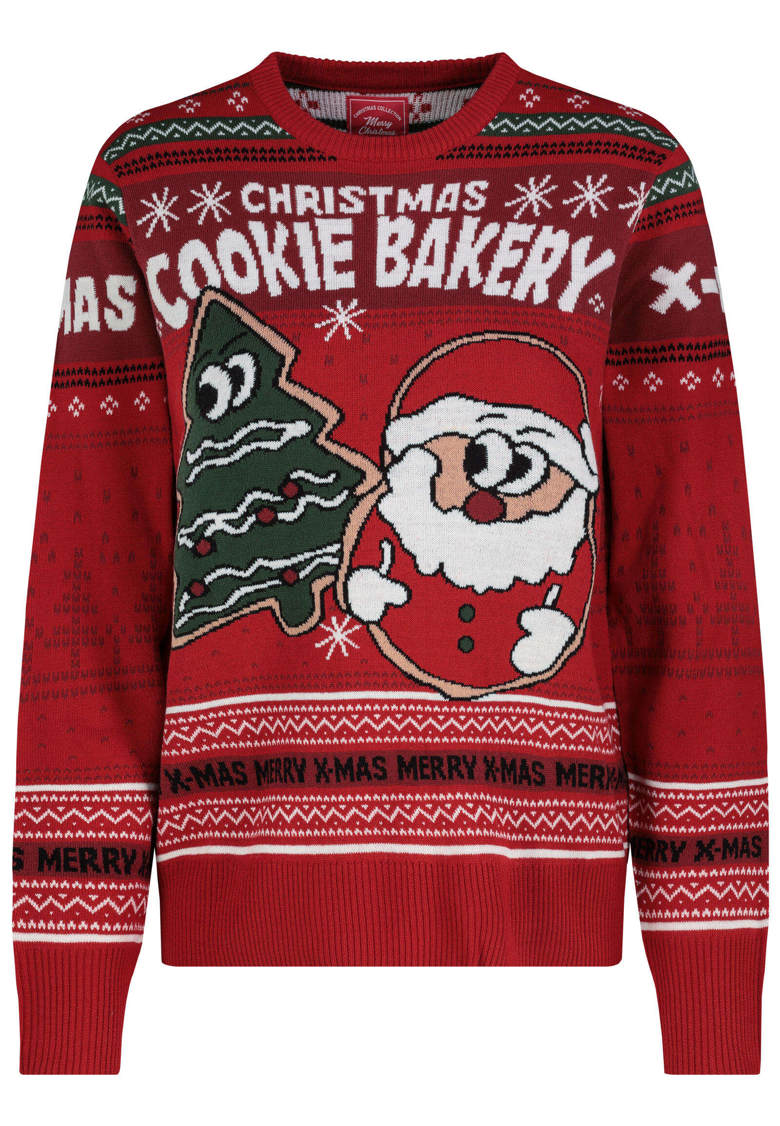 Authentic Style - RE9CIFN0cmlja3B1bGxvdmVy fire brick red - Gr. - XXL von Authentic Style