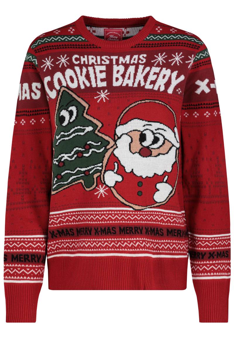 Authentic Style - RE9CIFN0cmlja3B1bGxvdmVy fire brick red - Gr. - XXL von Authentic Style