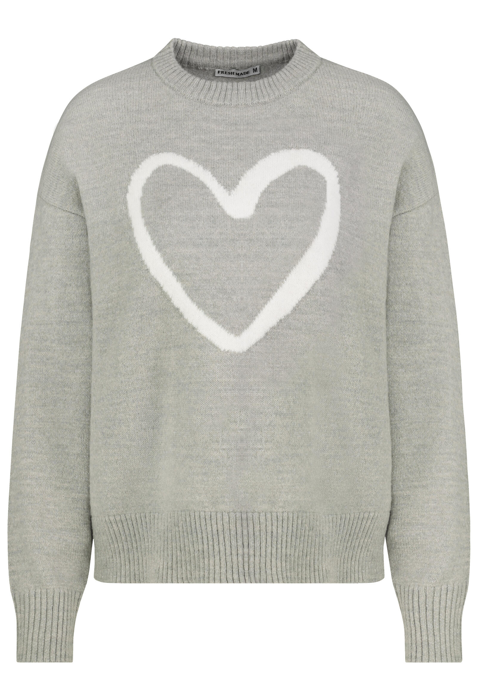 Authentic Style - RE9CIFN0cmlja3B1bGxvdmVy grey melange - Gr. - L von Authentic Style