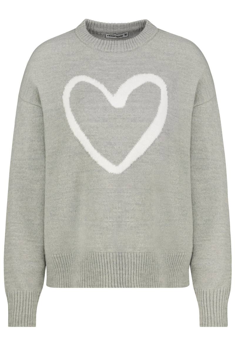 Authentic Style - RE9CIFN0cmlja3B1bGxvdmVy grey melange - Gr. - XL von Authentic Style