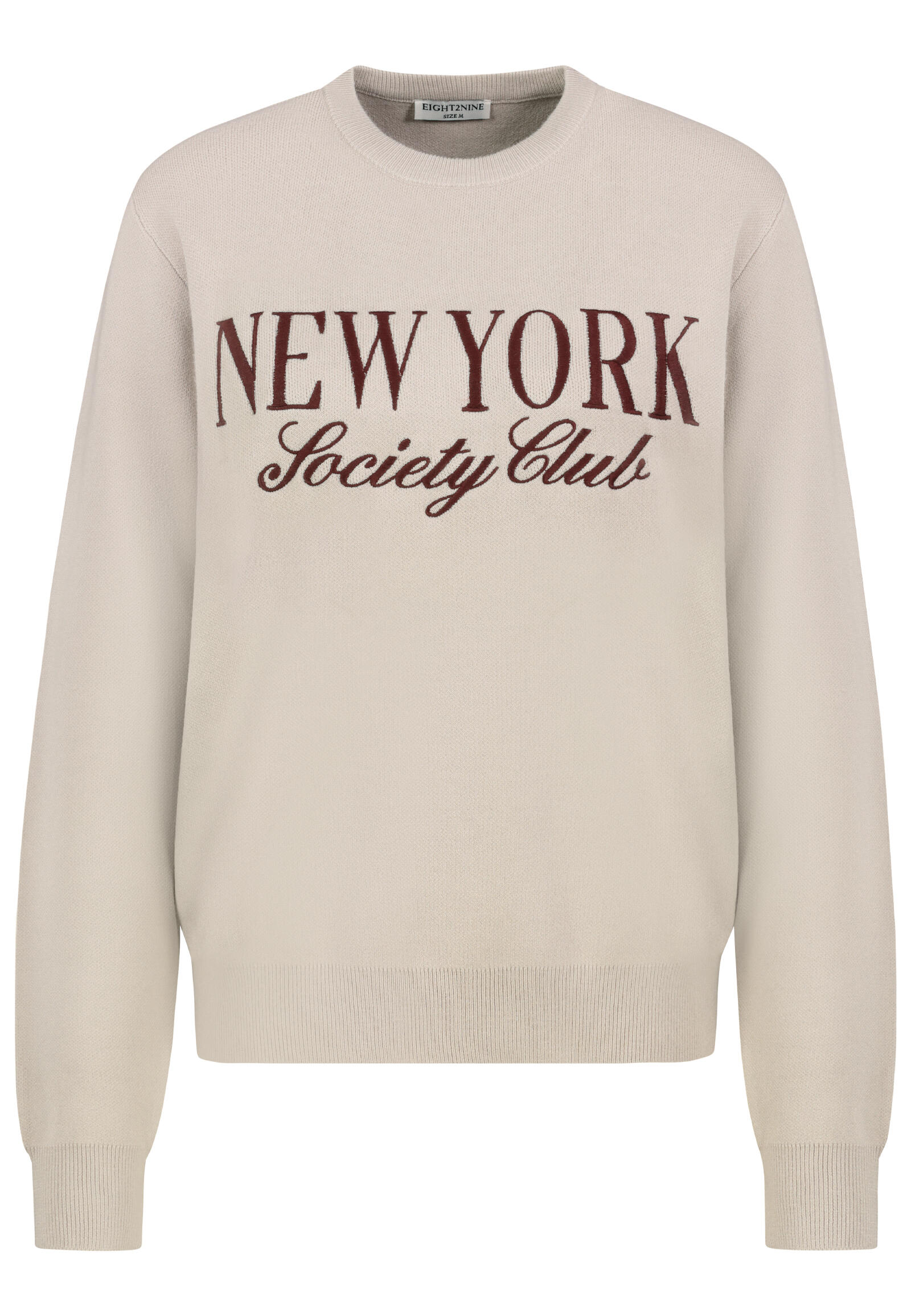 Authentic Style - RE9CIFN0cmlja3B1bGxvdmVy light sand - Gr. - M von Authentic Style