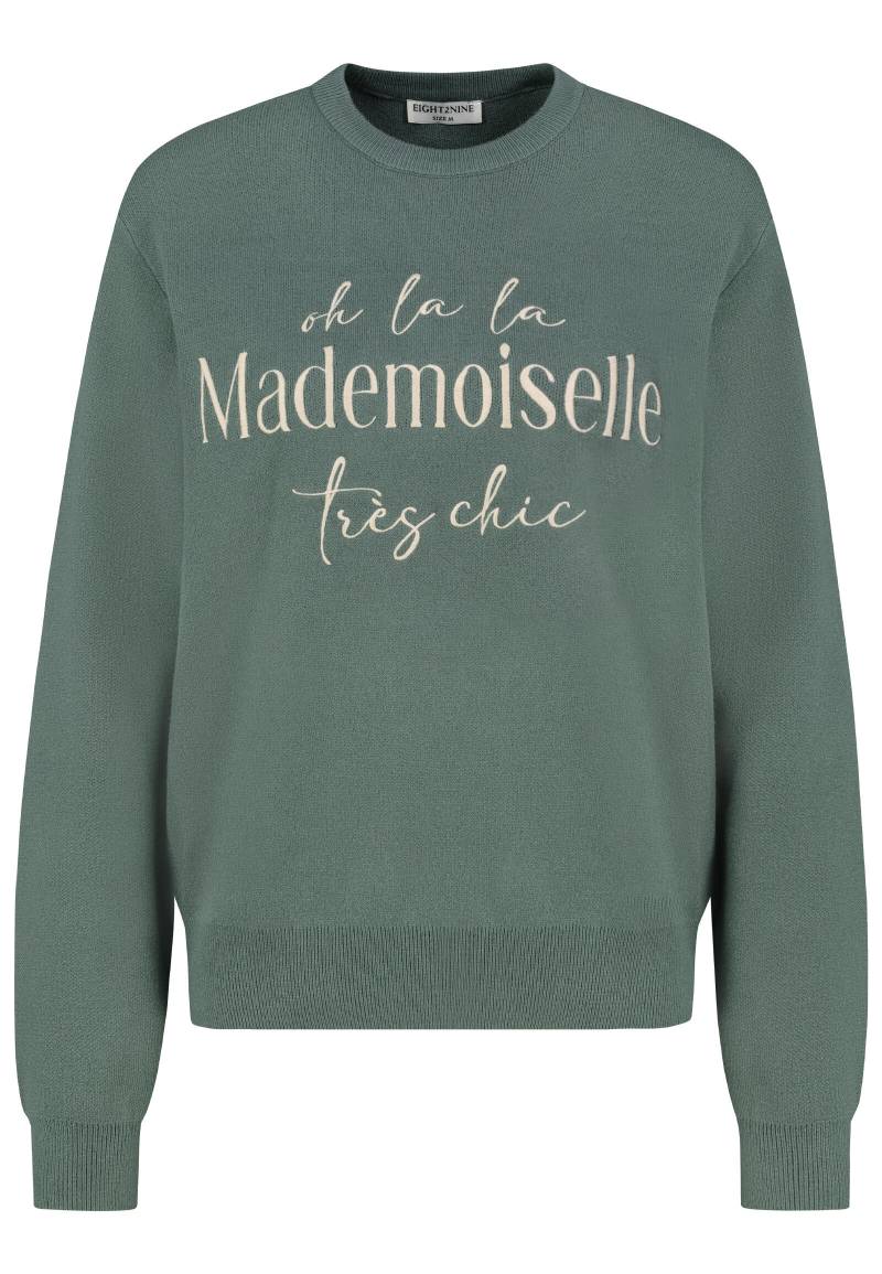 Authentic Style - RE9CIFN0cmlja3B1bGxvdmVy pine green - Gr. - L von Authentic Style