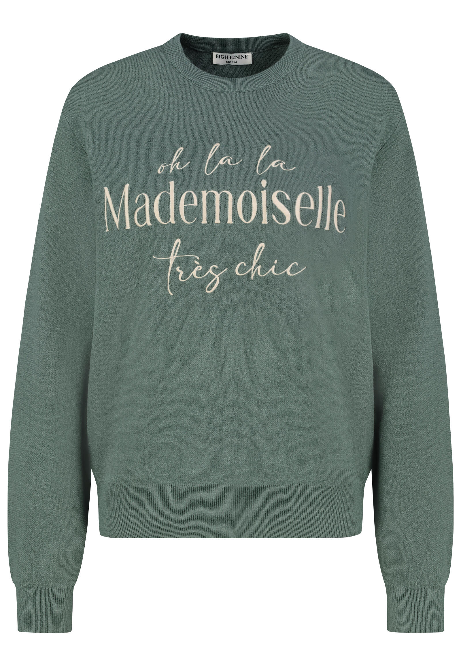 Authentic Style - RE9CIFN0cmlja3B1bGxvdmVy pine green - Gr. - M von Authentic Style