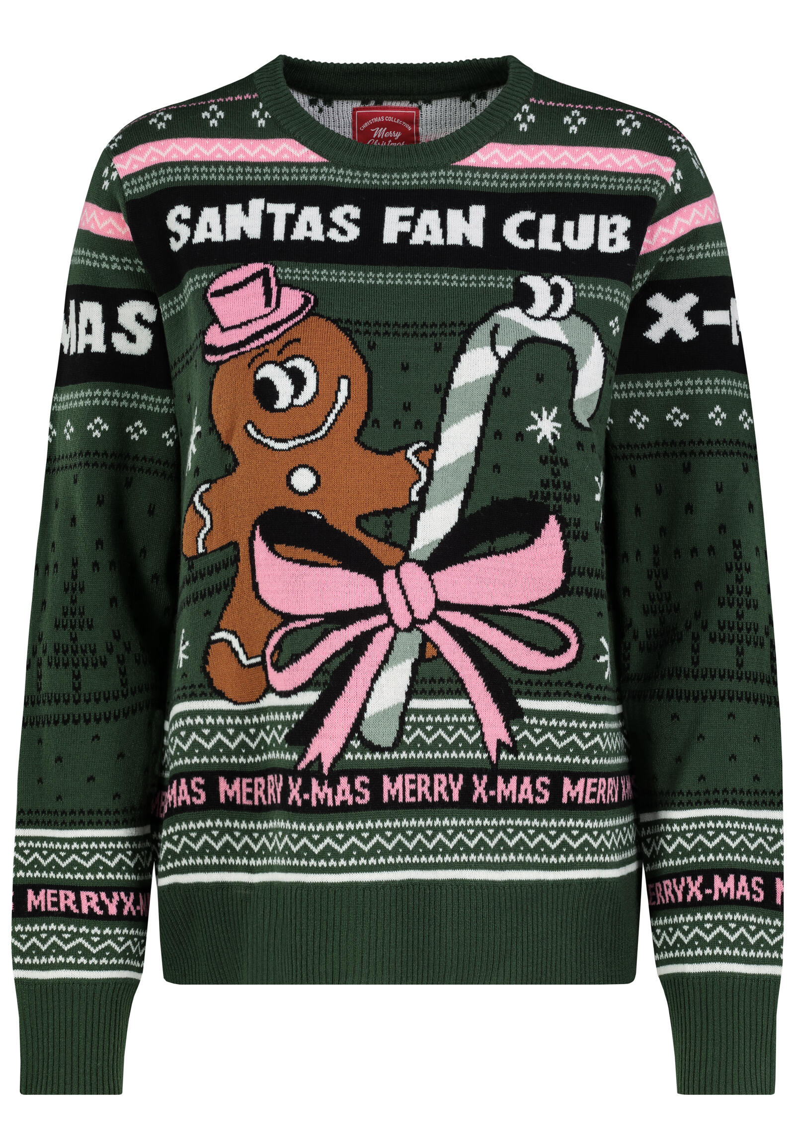 Authentic Style - RE9CIFN0cmlja3B1bGxvdmVy pineneedle green - Gr. - XXL von Authentic Style