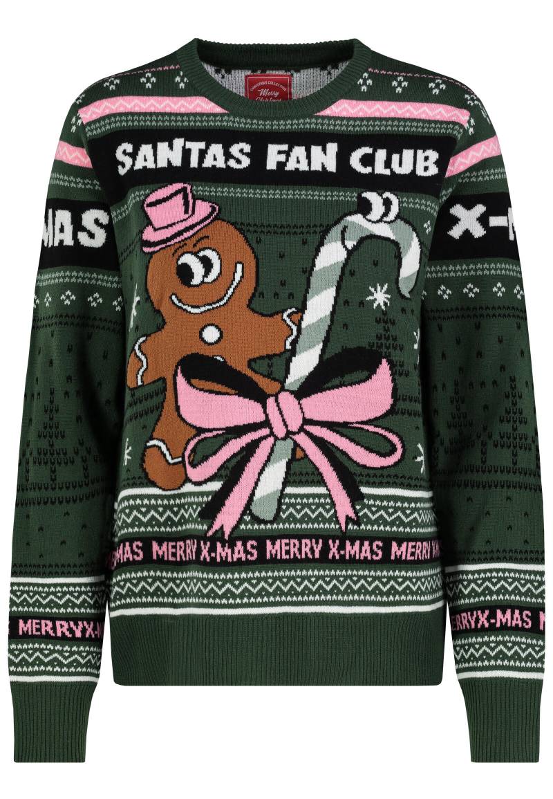 Authentic Style - RE9CIFN0cmlja3B1bGxvdmVy pineneedle green - Gr. - XXL von Authentic Style