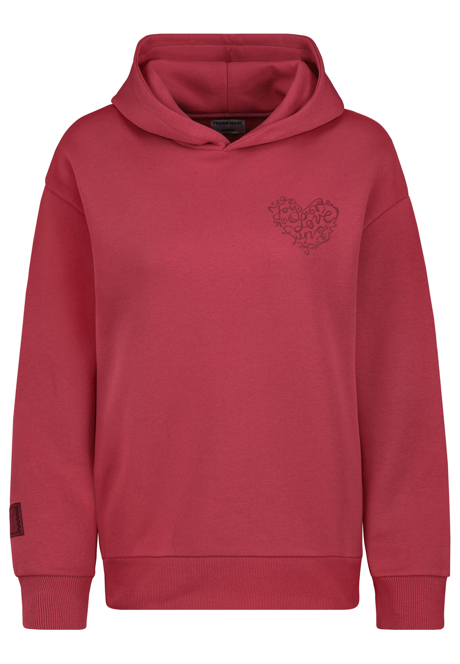 Authentic Style - RE9CIFN3ZWF0c2hpcnQgSG9vZHk= raspberry wine red - Gr. - XS von Authentic Style