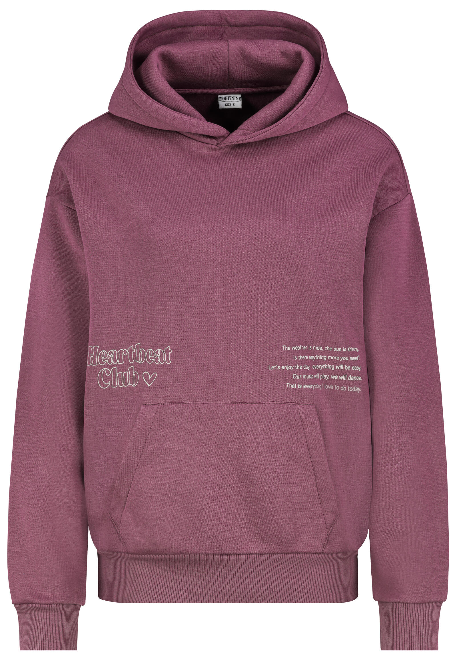 Authentic Style - RE9CIFN3ZWF0c2hpcnQgSG9vZHk= warm grape - Gr. - S von Authentic Style