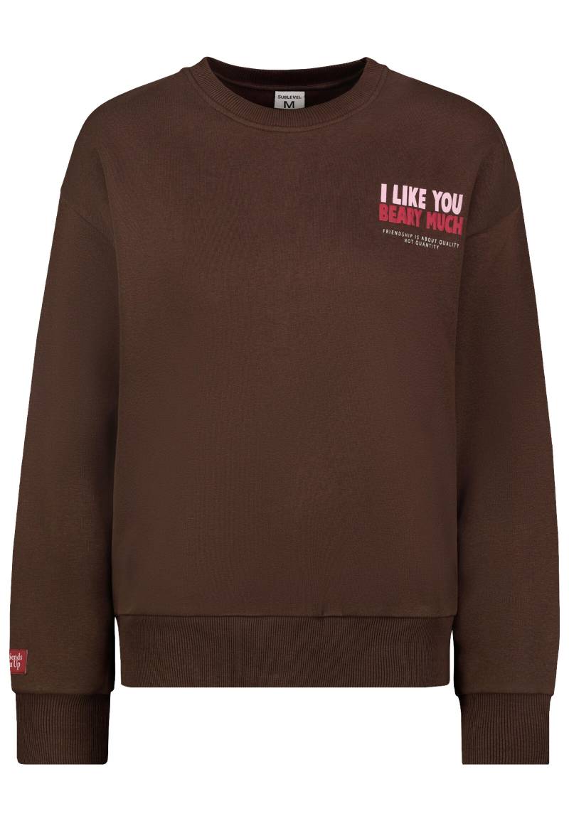 Authentic Style - RE9CIFN3ZWF0c2hpcnQgUnVuZGhhbHM= hazel brown - Gr. - M von Authentic Style