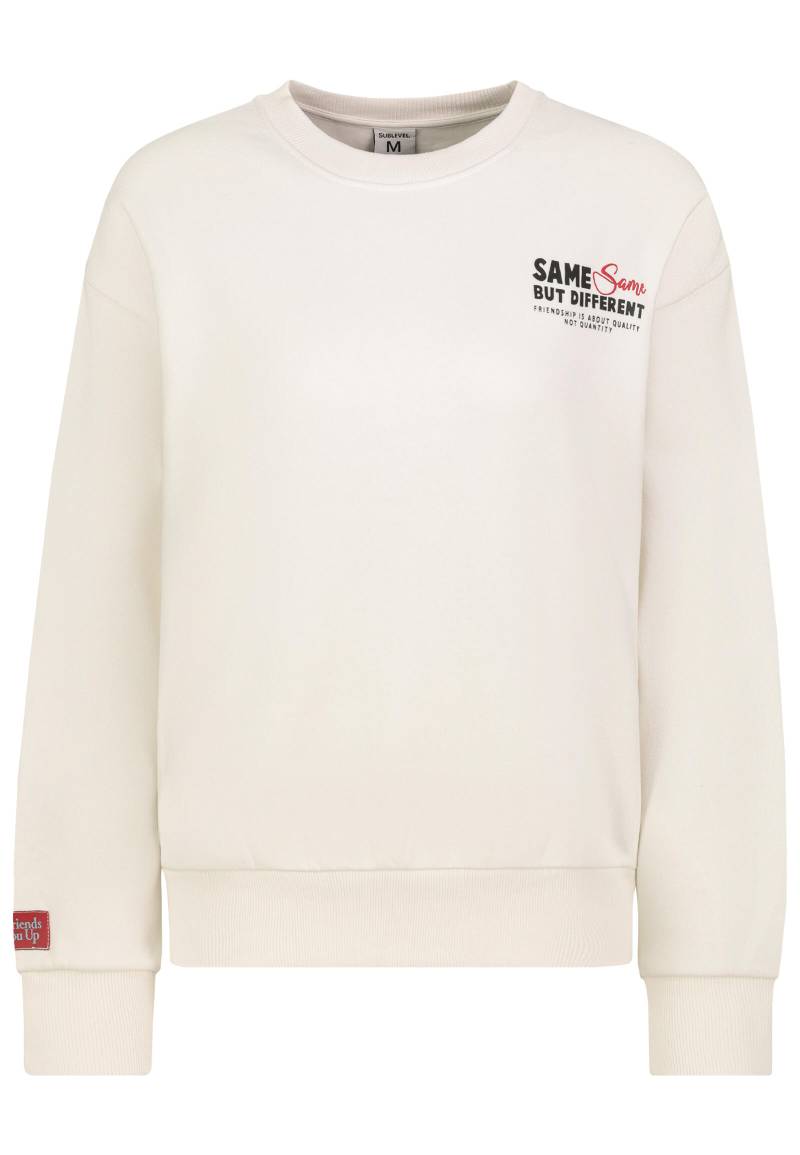 Authentic Style - RE9CIFN3ZWF0c2hpcnQgUnVuZGhhbHM= offwhite - Gr. - S von Authentic Style