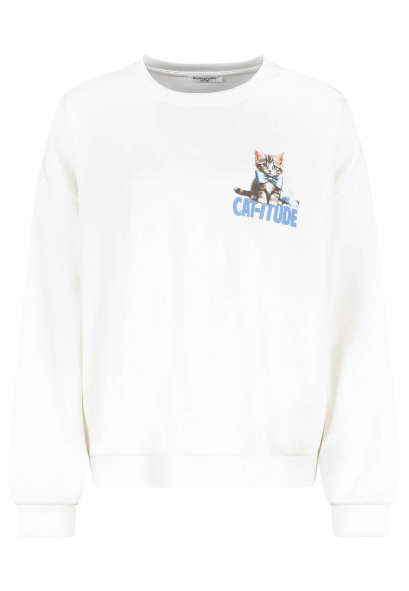 Authentic Style - RE9CIFN3ZWF0c2hpcnQgUnVuZGhhbHM= offwhite - Gr. - XL von Authentic Style