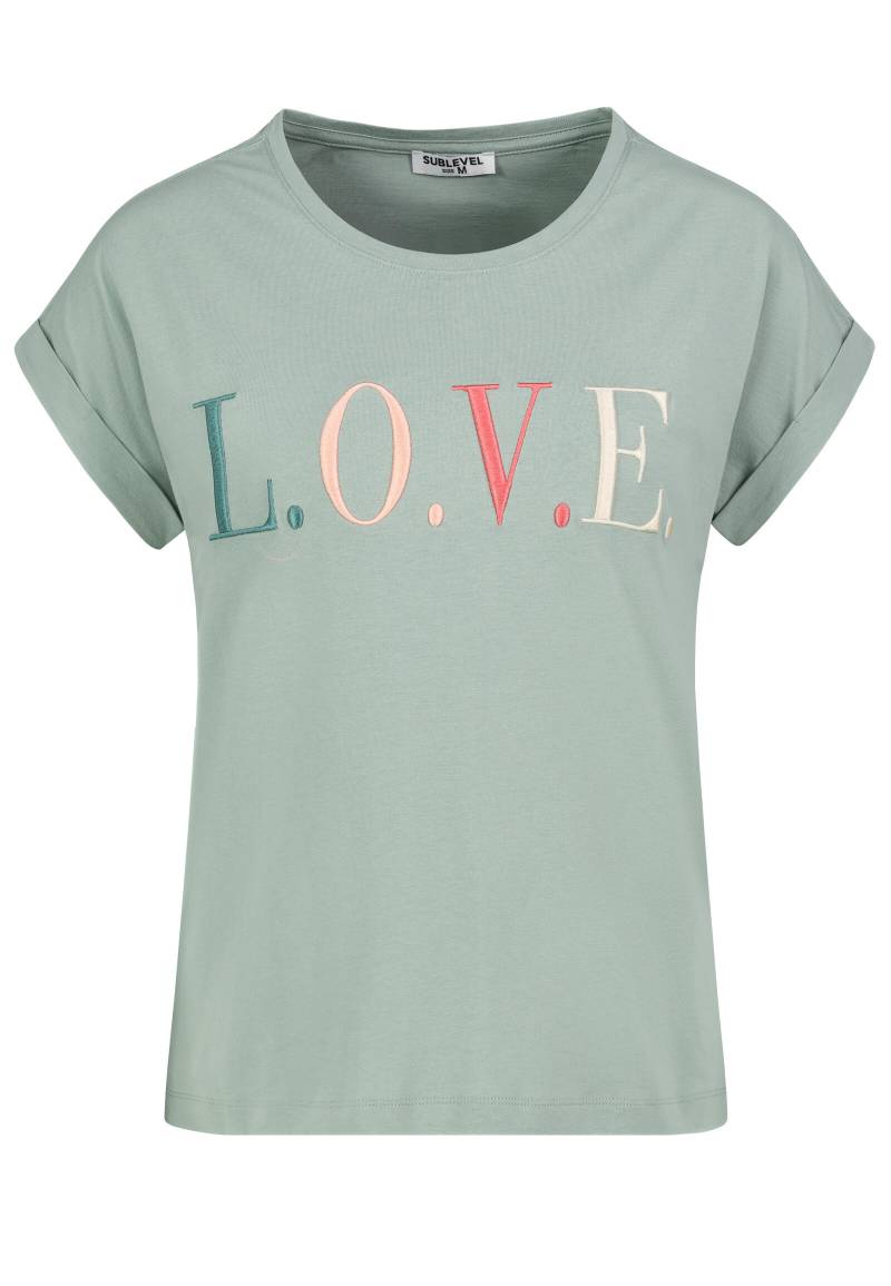 Authentic Style - RE9CIFQtU2hpcnQgUHJpbnQg jadeite green - Gr. - M von Authentic Style