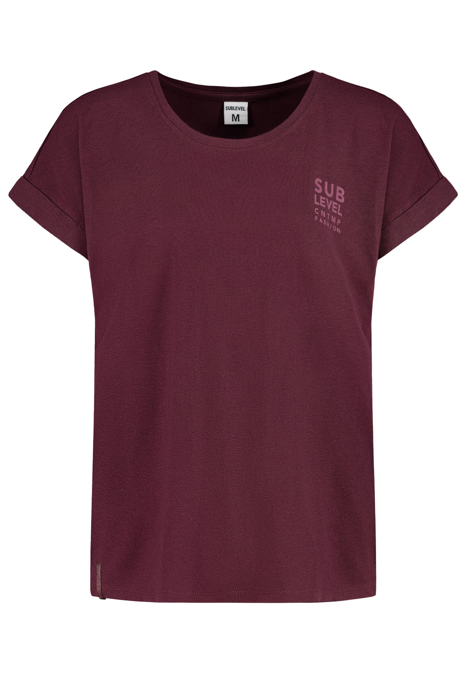 Authentic Style - RE9CIFQtU2hpcnQgUHJpbnQg lambrusco red - Gr. - S von Authentic Style