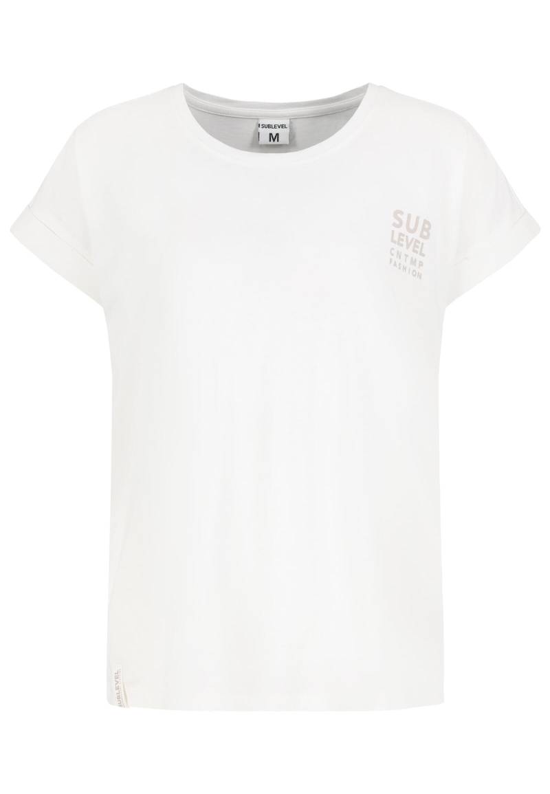 Authentic Style - RE9CIFQtU2hpcnQgUHJpbnQg offwhite - Gr. - S von Authentic Style