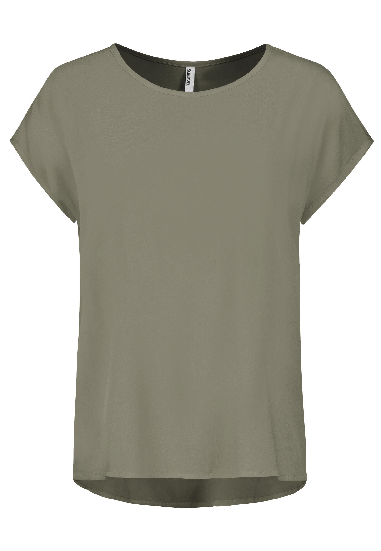 Authentic Style - RE9CIGt1cnphcm0gQmx1c2UgQmFzaWMvVU5J washed olive - Gr. - XXL von Authentic Style