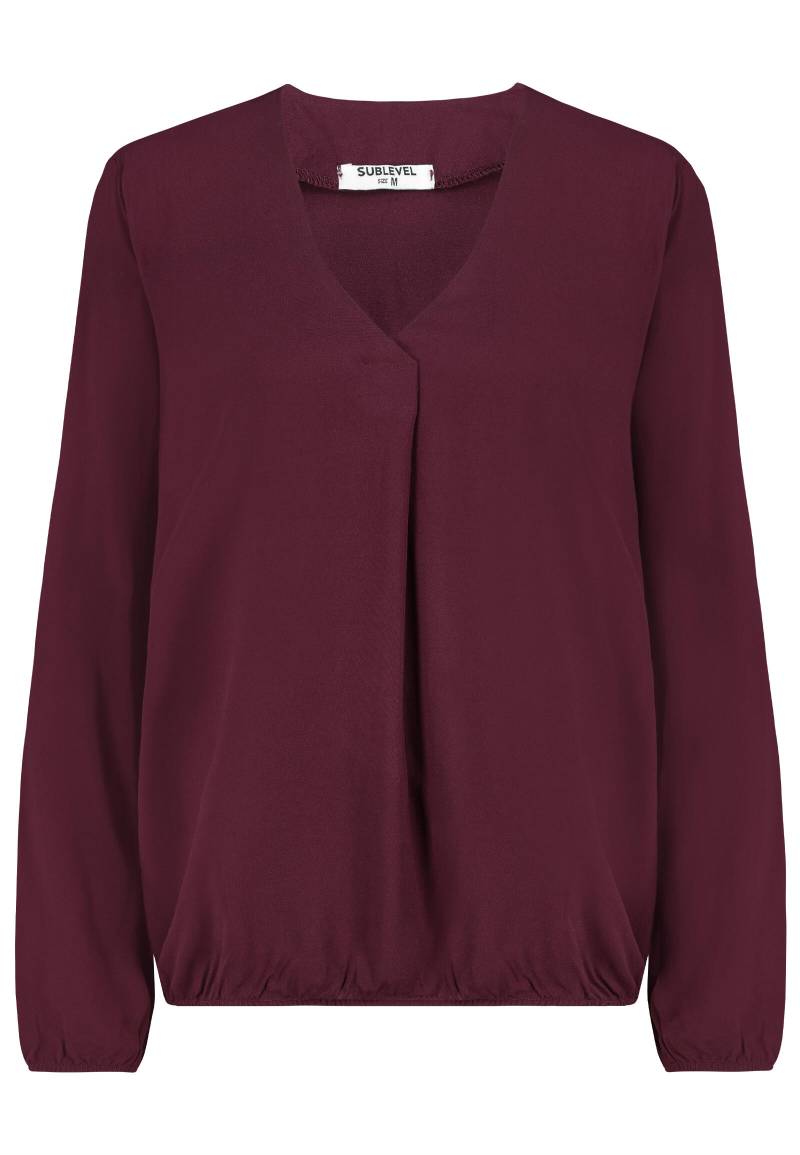 Authentic Style - RE9CIGxhbmdhcm0gQmx1c2UgQmFzaWMvVU5J lambrusco red - Gr. - XS von Authentic Style