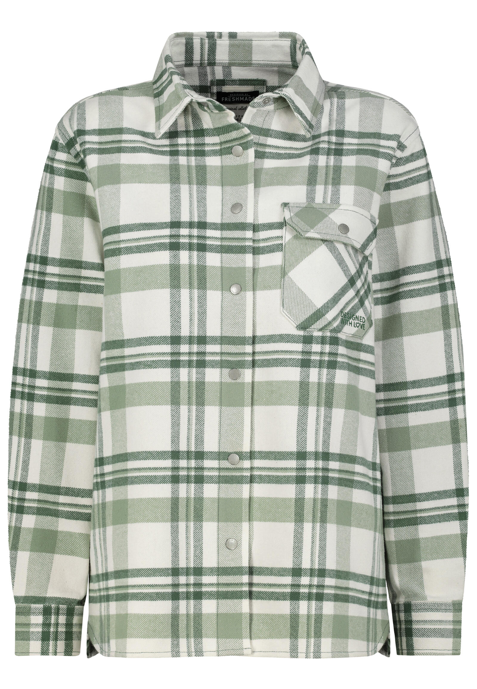 Authentic Style - RE9CIGxlaWNodGUgSmFja2U= check: offwhite-mineral green-forest gre - Gr. - XXL von Authentic Style