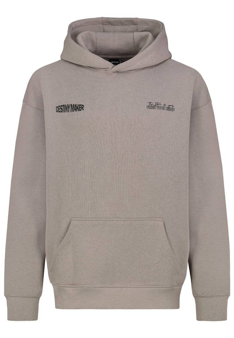 Authentic Style - SEFLQSBTd2VhdHNoaXJ0IEhvb2R5 slate grey - Gr. - L von Authentic Style