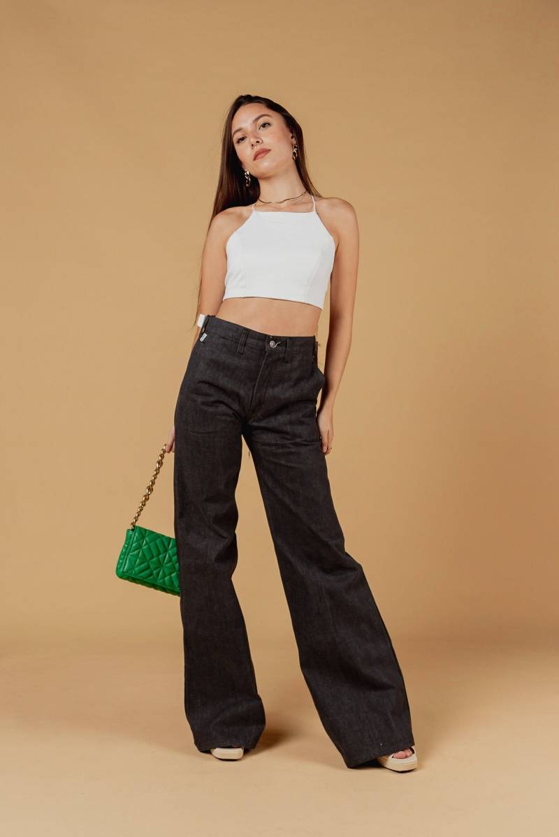 Deadstock Jeans, Levis Vintage Bell-Bottom-Jeans, High-Rise-Button-Flare-Jeans Bell-Bottom-Jeans Mit Rohem Saum Und Weitem Bein von AuthentiqueSeventies