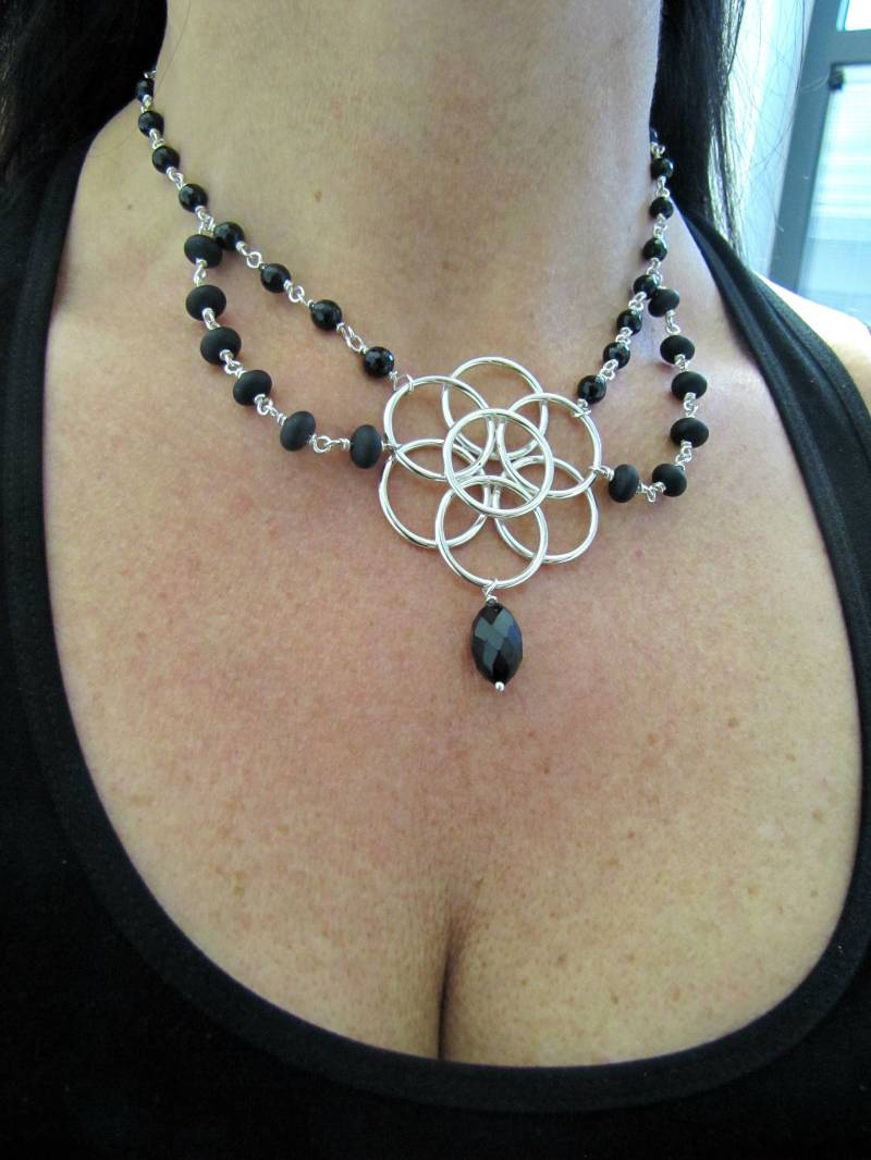 Onyx Necklace, Medieval Necklace, Upgrade Your Jewelry Collection With This Handcrafted Onyx Necklace Best To Any Occasion von AuthierSusanne