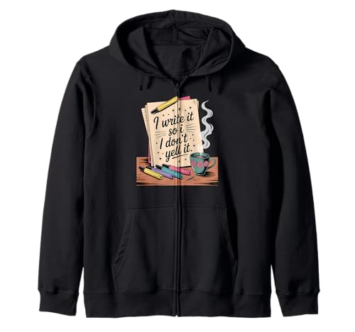 Lustiger Schreiber Zitat Stift und Tagebuch Notizbuch Humor Kapuzenjacke Lustiger Schreiber Zitat Stift und Tagebuch Notizbuch Humor Kapuzenjacke von Author Humor Apparel Gifts by Anastasia