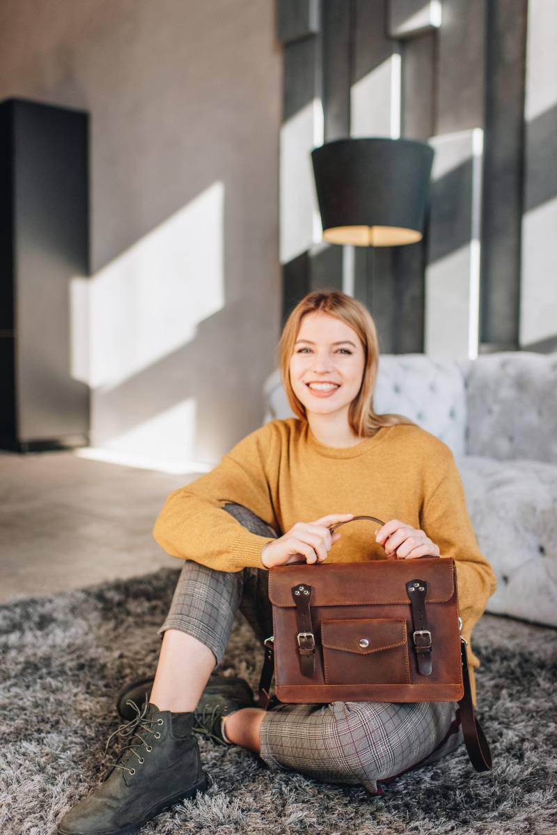 Leder Umhängetasche, Handgemachte Ledertasche, Umhängetasche Frauen, Mutter Geschenk von AuthorL