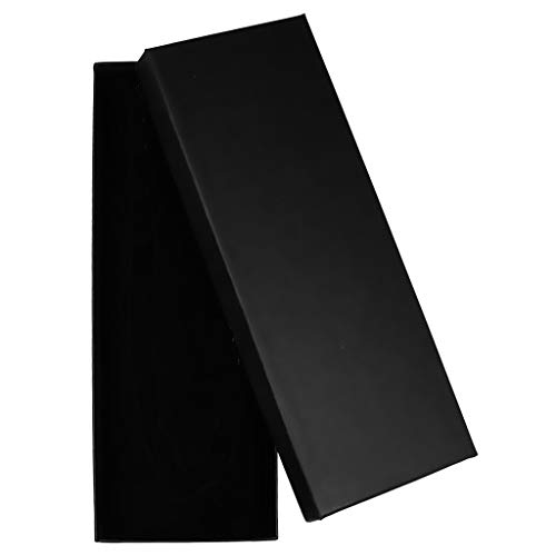 Autiga Geschenkschachtel Schmuckschachtel Geschenkbox Ring Schmucketuis Karton schwarz 220 x 80 x 27 mm 3er Pack von Autiga