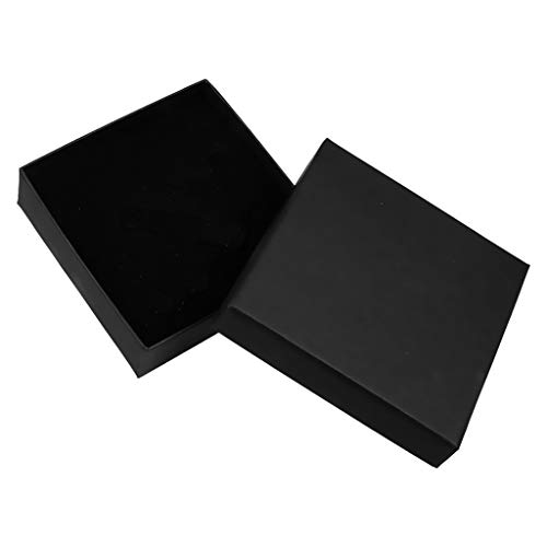 Autiga Geschenkschachtel Schmuckschachtel Geschenkbox Ring Schmucketuis Karton schwarz 86 x 86 x 26 mm 1er Pack von Autiga