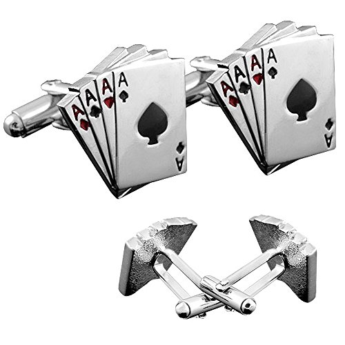 Autiga Manschettenknöpfe Edelstahl Manschettenknopf Herren Hochzeit Anzug Elegant Cufflinks Manschette Modell 09 von Autiga