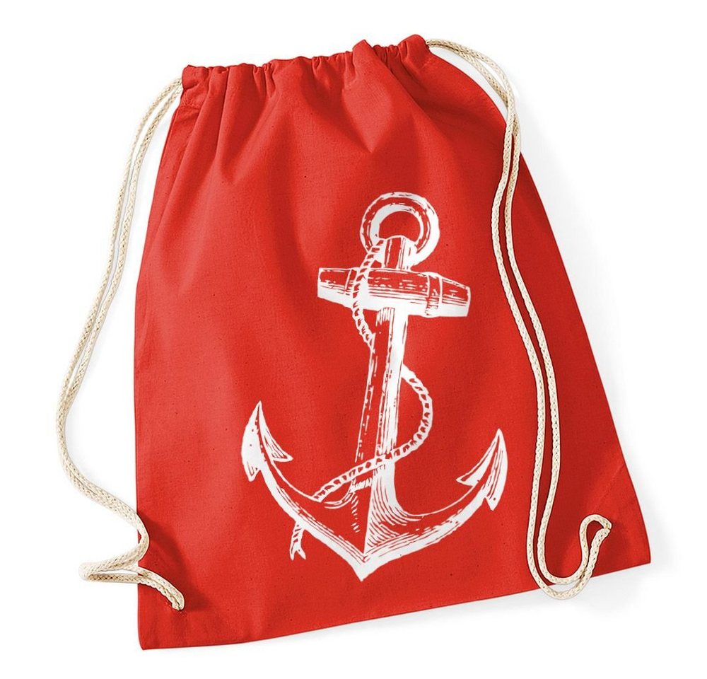 Autiga Turnbeutel Turnbeutel Anker Hipster Beutel Tasche Anchor Jutebeutel Beuteltasche Drawstring von Autiga