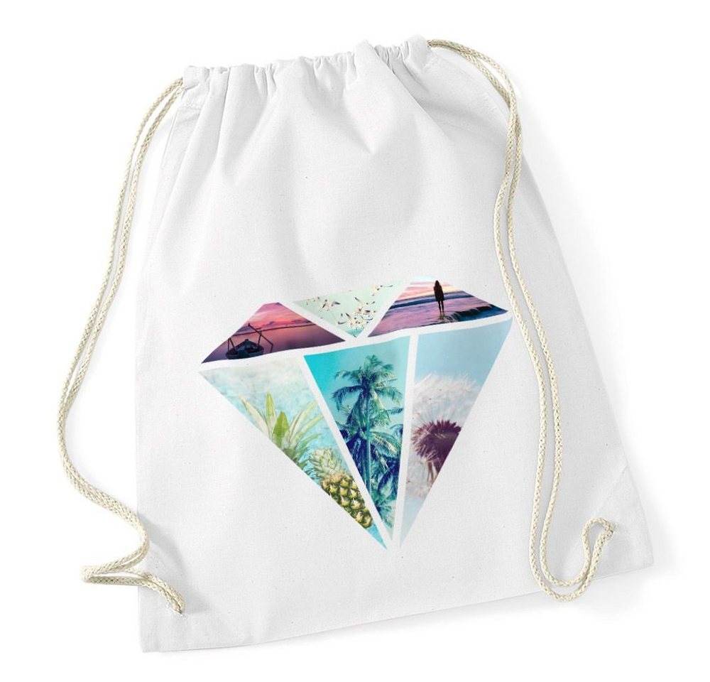 Autiga Turnbeutel Turnbeutel Diamant Galaxy Ananas Pool Foto Druck Hipster Beutel Tasche Gym Bag von Autiga