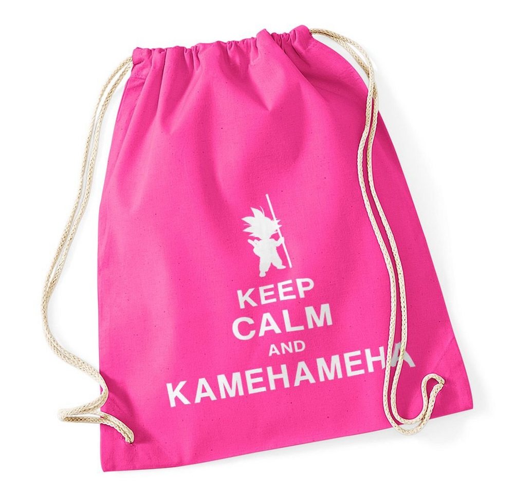 Autiga Turnbeutel Turnbeutel Keep Calm and Kamehameha Son Goku Dragonball Hipster Beutel Tasche von Autiga