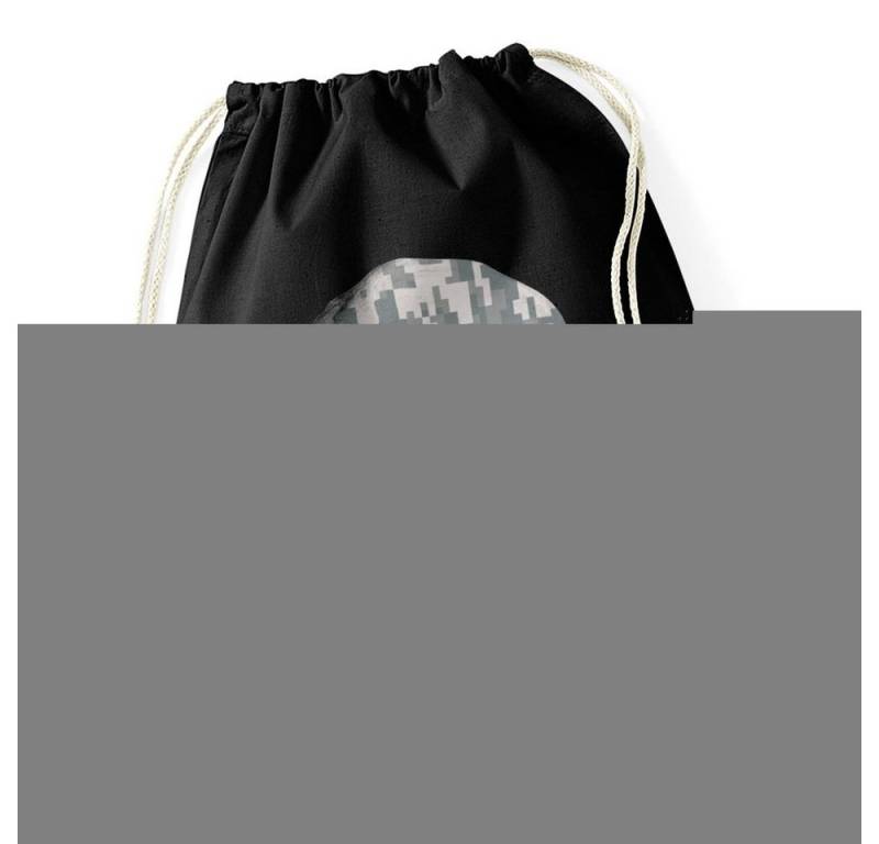 Autiga Turnbeutel Turnbeutel Totenkopf Camouflage Camo Skull Tarnmuster Schädel Hipster von Autiga