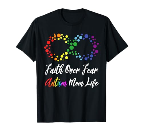 Glaube statt Angst Autismus Mutter Lebensbewusstsein Frauen T-Shirt Glaube statt Angst Autismus Mutter Lebensbewusstsein Frauen T-Shirt von Autism Awareness Family Support