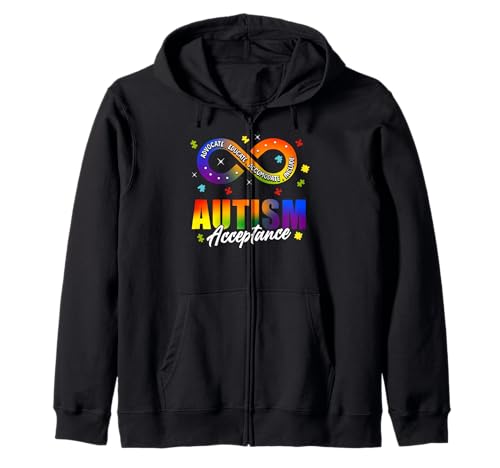 Autism Awareness Acceptance Shirt Infinity Symbol Man Women Kapuzenjacke von Autism Awareness Shirt T-Shirt