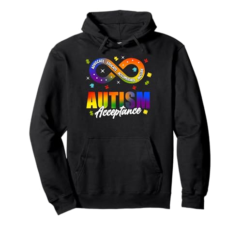 Autism Awareness Acceptance Shirt Infinity Symbol Man Women Pullover Hoodie von Autism Awareness Shirt T-Shirt