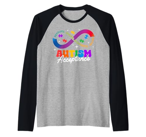 Autism Awareness Acceptance Shirt Infinity Symbol Man Women Raglan Autism Awareness Acceptance Shirt Infinity Symbol Man Women Raglan von Autism Awareness Shirt T-Shirt
