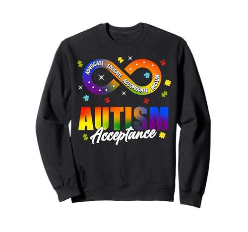 Autism Awareness Acceptance Shirt Infinity Symbol Man Women Sweatshirt von Autism Awareness Shirt T-Shirt