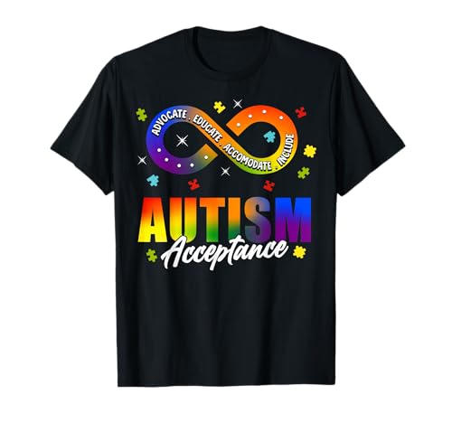 Autism Awareness Acceptance Shirt Infinity Symbol Man Women T-Shirt von Autism Awareness Shirt T-Shirt