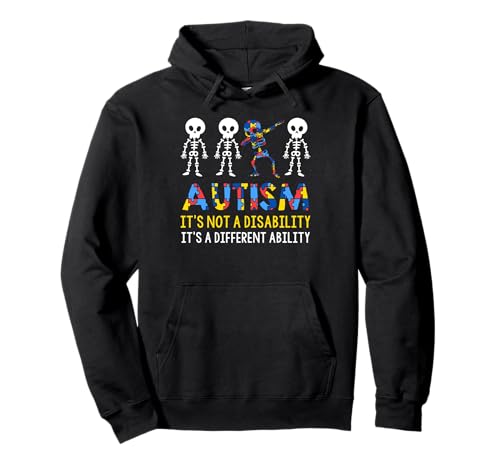 Autism Awareness Skeleton Dabbing Autistic Kids Awareness Pullover Hoodie von Autism Awareness Shirt T-Shirt