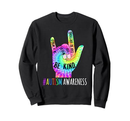 Be Kind ASL Love Sign Language Hand Autism Awareness T-Shirt Sweatshirt von Autism Awareness Shirt T-Shirt