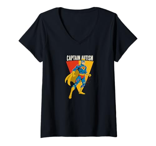 Damen Autismus-Bewusstsein Periodische Elemente Au Ti Sm Unterstützung T-Shirt mit V-Ausschnitt Damen Autismus-Bewusstsein Periodische Elemente Au Ti Sm Unterstützung T-Shirt mit V-Ausschnitt von Autism Awareness Support Apparel