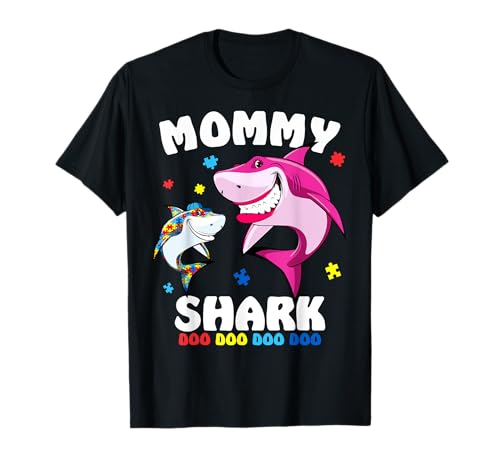 Mommy Shark Shirt zur Sensibilisierung für Autismus Baby Mama Papa Shark T-Shirt von Autism Awareness day Tshirt 2019 by MK DESIGN