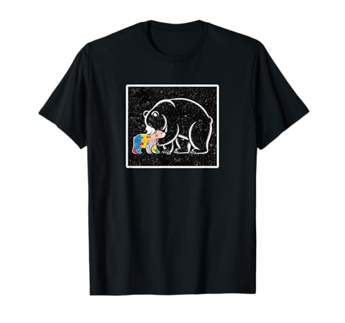Autistic Mama Bär Mutter T-Shirt von Autism