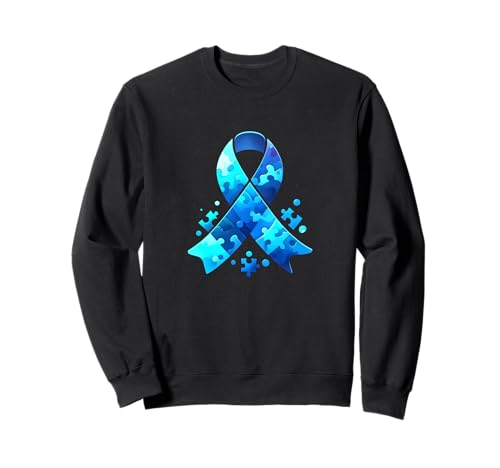 Ich trage Blau für meinen Sohn Autismusbewusstsein Männer Sweatshirt Ich trage Blau für meinen Sohn Autismusbewusstsein Männer Sweatshirt von Autismusbewusstsein Hemd Kinder Männer Frauen